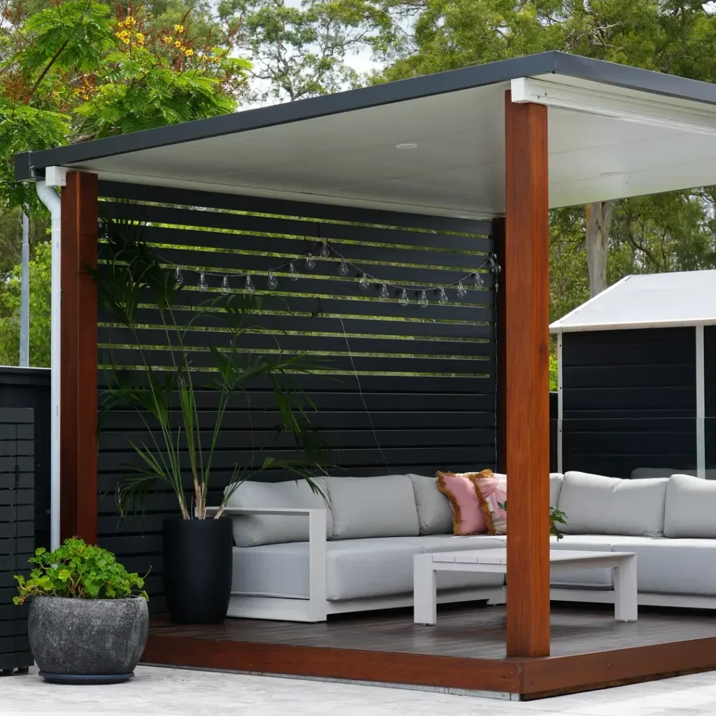 Custom timber pergola